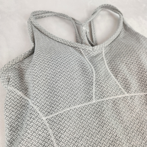 Athleta Womens S Gray Tank‎ Sleeveless Workout Gym Built In Padded Sports Bra